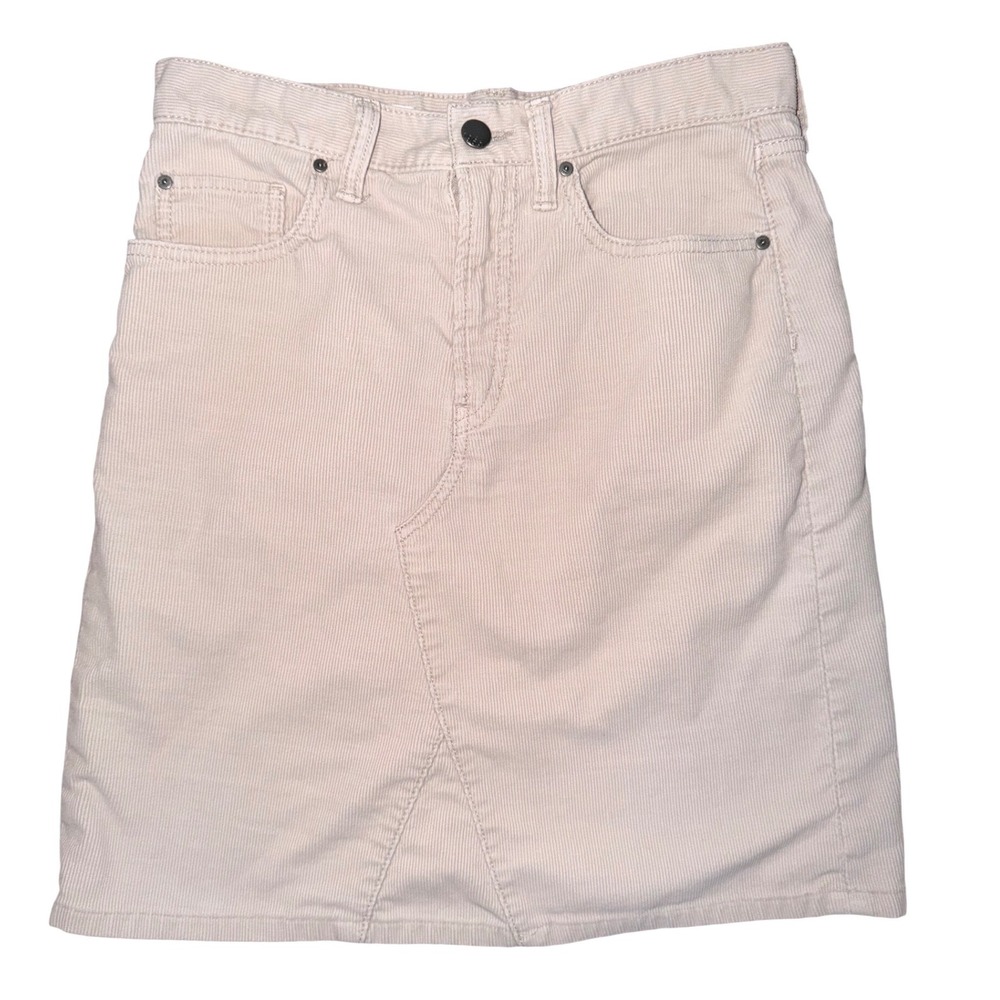 Gap 1969 Corduroy A-Line Mini Skirt Beige Women's Size 26